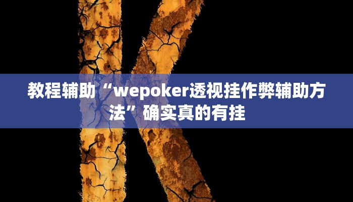 教程辅助“wepoker透视挂作弊辅助方法”确实真的有挂