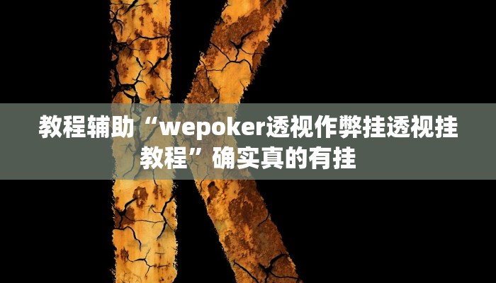 教程辅助“wepoker透视作弊挂透视挂教程”确实真的有挂