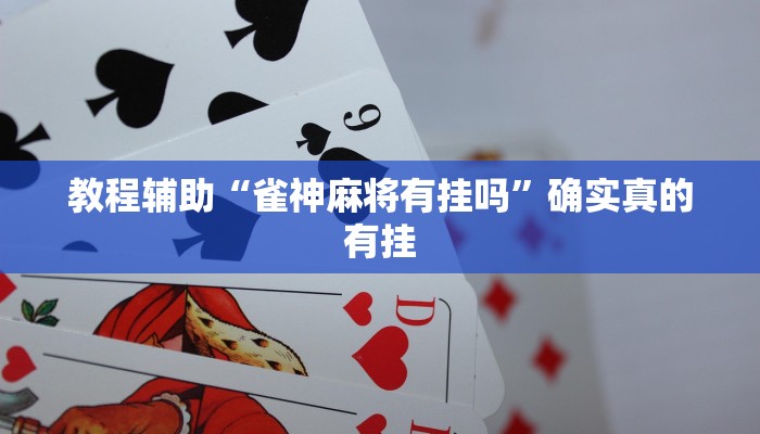 教程辅助“雀神麻将有挂吗”确实真的有挂