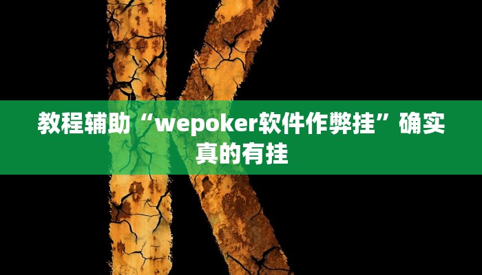 教程辅助“wepoker软件作弊挂”确实真的有挂