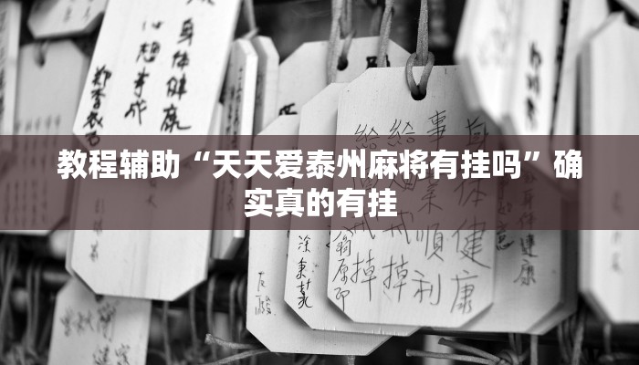 教程辅助“天天爱泰州麻将有挂吗”确实真的有挂