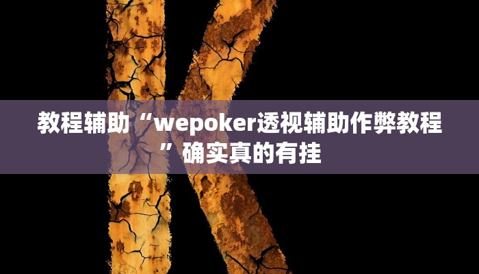 教程辅助“wepoker透视辅助作弊教程”确实真的有挂