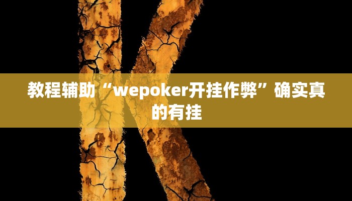 教程辅助“wepoker开挂作弊”确实真的有挂