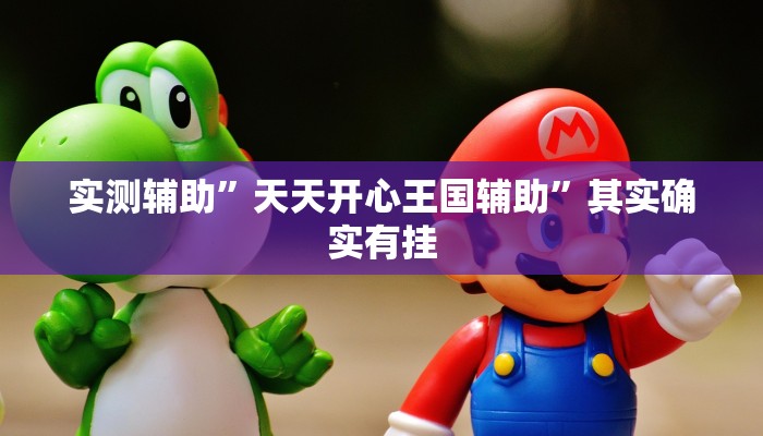 实测辅助”天天开心王国辅助”其实确实有挂