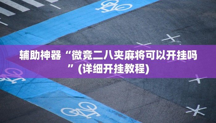 辅助神器“微竞二八夹麻将可以开挂吗”(详细开挂教程)