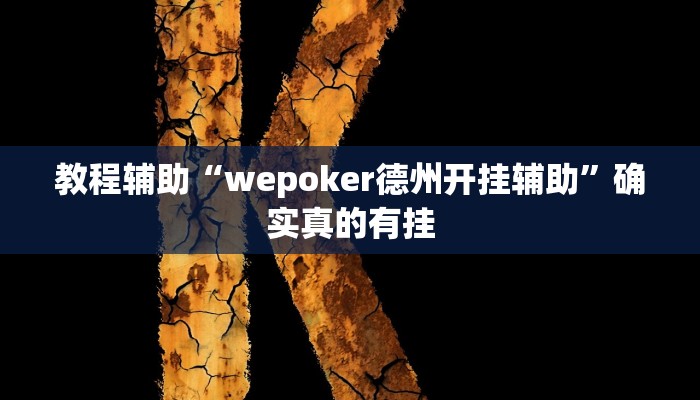 教程辅助“wepoker德州开挂辅助”确实真的有挂