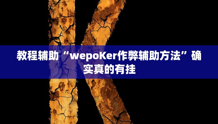 教程辅助“wepoKer作弊辅助方法”确实真的有挂