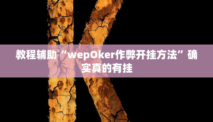 教程辅助“wepOker作弊开挂方法”确实真的有挂