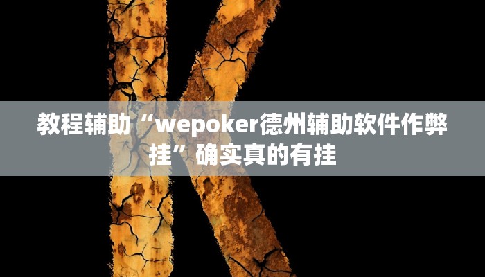 教程辅助“wepoker德州辅助软件作弊挂”确实真的有挂