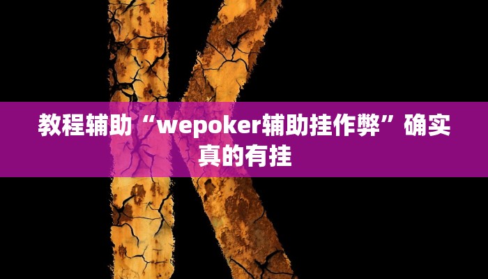 教程辅助“wepoker辅助挂作弊”确实真的有挂