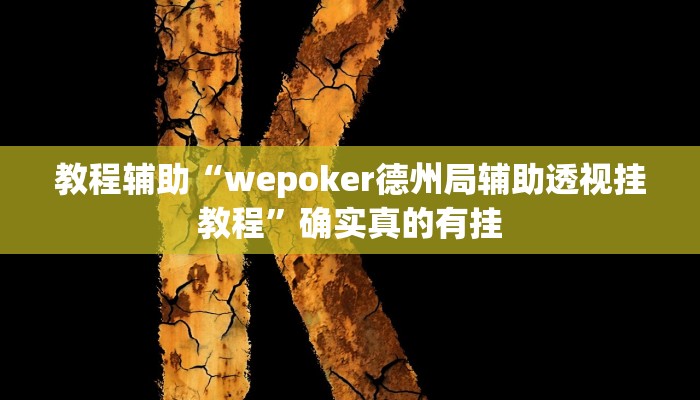 教程辅助“wepoker德州局辅助透视挂教程”确实真的有挂