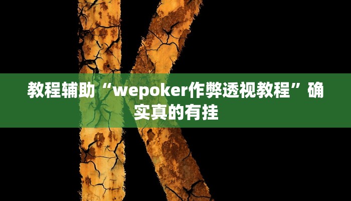 教程辅助!“hhpoker作弊辅助挂”其实确实有挂