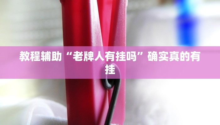 教程辅助“老牌人有挂吗”确实真的有挂