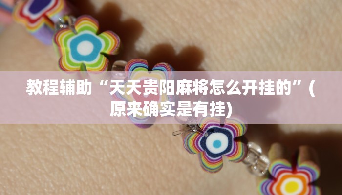 教程辅助“天天贵阳麻将怎么开挂的”(原来确实是有挂)