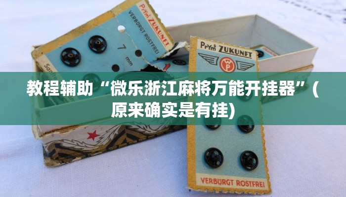 教程辅助“微乐浙江麻将万能开挂器”(原来确实是有挂)