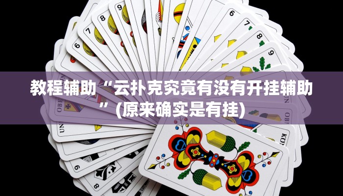 教程辅助“云扑克究竟有没有开挂辅助”(原来确实是有挂)