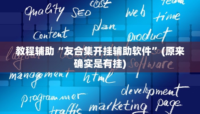 教程辅助“友合集开挂辅助软件”(原来确实是有挂)