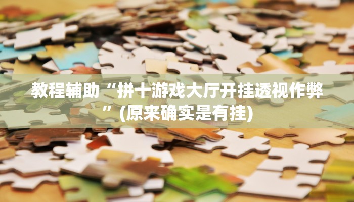 教程辅助“拼十游戏大厅开挂透视作弊”(原来确实是有挂)
