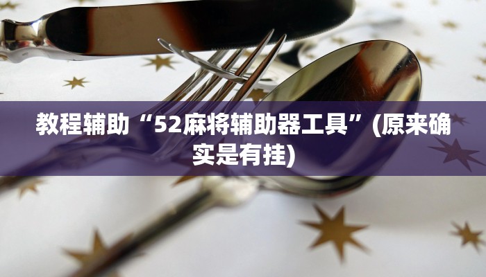 教程辅助“52麻将辅助器工具”(原来确实是有挂)