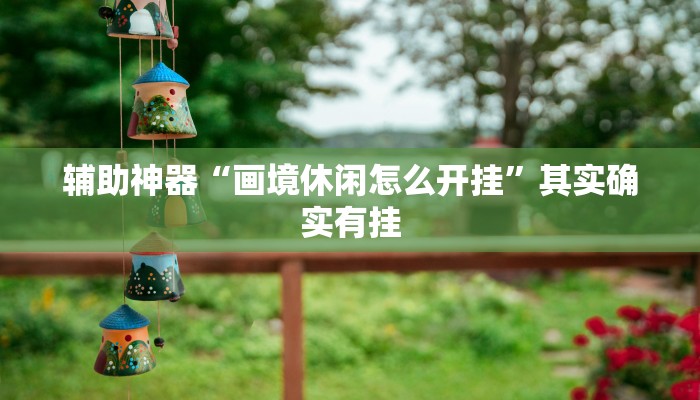 辅助神器“画境休闲怎么开挂”其实确实有挂