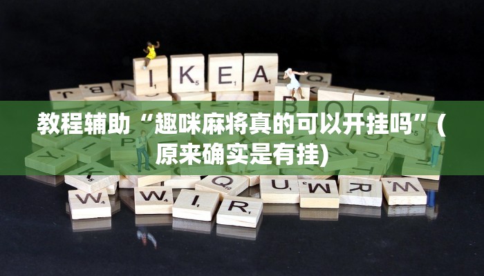 教程辅助“微乐陕西麻将辅助开挂”(原来确实是有挂)