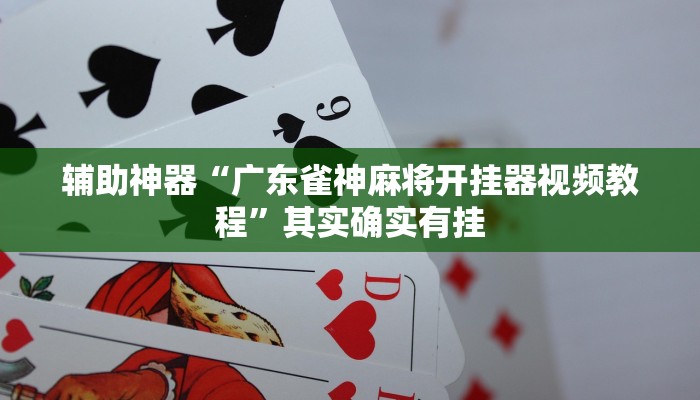 辅助神器“广东雀神麻将开挂器视频教程”其实确实有挂