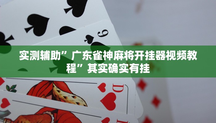 实测辅助”广东雀神麻将开挂器视频教程”其实确实有挂