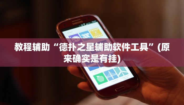 教程辅助“德扑之星辅助软件工具”(原来确实是有挂)