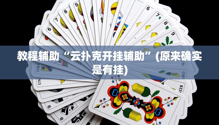 教程辅助“云扑克开挂辅助”(原来确实是有挂)