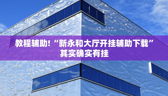 教程辅助!“新永和大厅开挂辅助下载”其实确实有挂