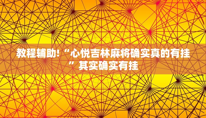 教程辅助“哈局十三张通用挂”(原来确实是有挂)