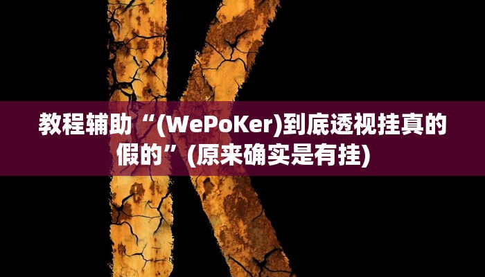 教程辅助“皖约棋牌助赢神器”(原来确实是有挂)