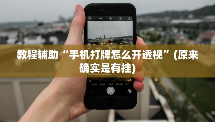 教程辅助“手机打牌怎么开透视”(原来确实是有挂)