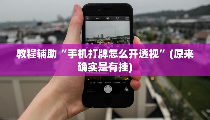 教程辅助“手机打牌怎么开透视”(原来确实是有挂)