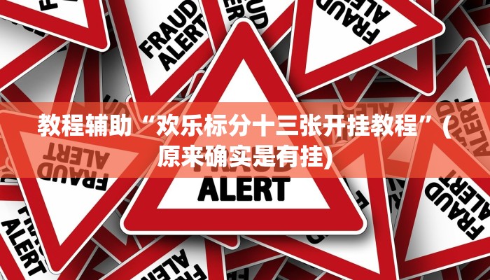 教程辅助“欢乐标分十三张开挂教程”(原来确实是有挂)