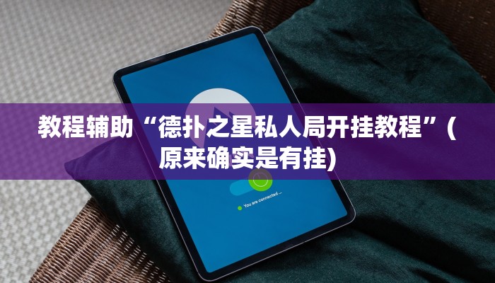 教程辅助“德扑之星私人局开挂教程”(原来确实是有挂)