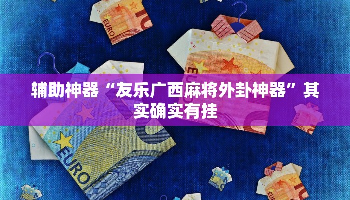 辅助神器“友乐广西麻将外卦神器”其实确实有挂