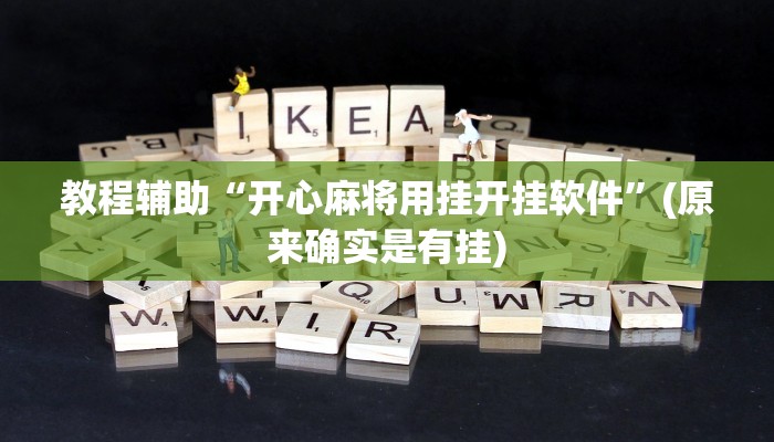 教程辅助“开心麻将用挂开挂软件”(原来确实是有挂)