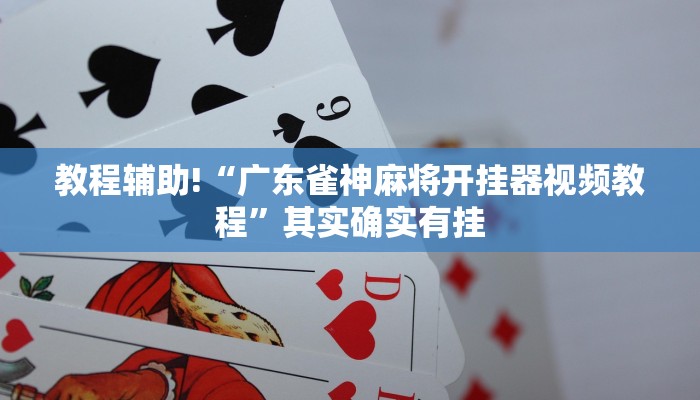 教程辅助!“广东雀神麻将开挂器视频教程”其实确实有挂