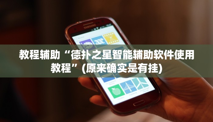 教程辅助“德扑之星智能辅助软件使用教程”(原来确实是有挂)