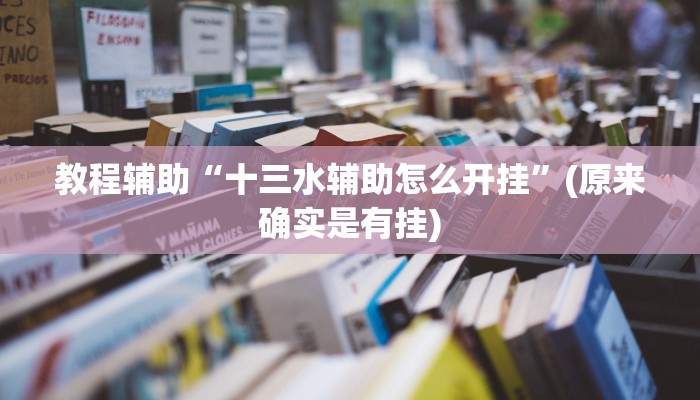 教程辅助“十三水辅助怎么开挂”(原来确实是有挂)