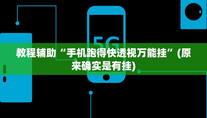 教程辅助“手机跑得快透视万能挂”(原来确实是有挂)