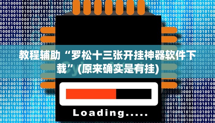 教程辅助“罗松十三张开挂神器软件下载”(原来确实是有挂)