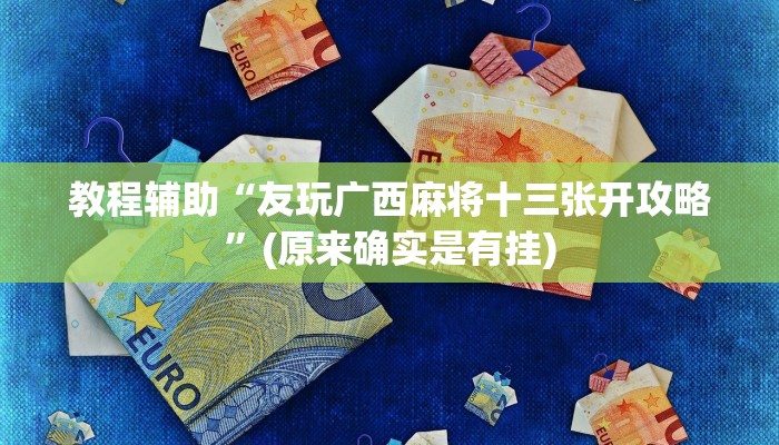 教程辅助“友玩广西麻将十三张开攻略”(原来确实是有挂)