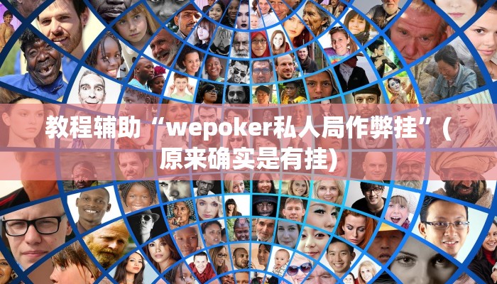 教程辅助“wepoker私人局作弊挂”(原来确实是有挂)