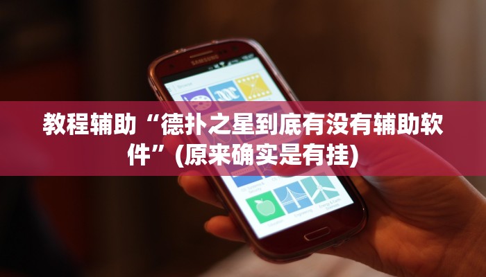 教程辅助“德扑之星到底有没有辅助软件”(原来确实是有挂)