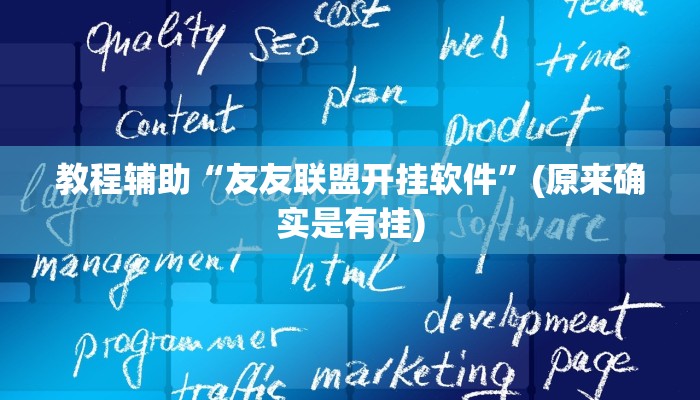 教程辅助“友友联盟开挂软件”(原来确实是有挂)