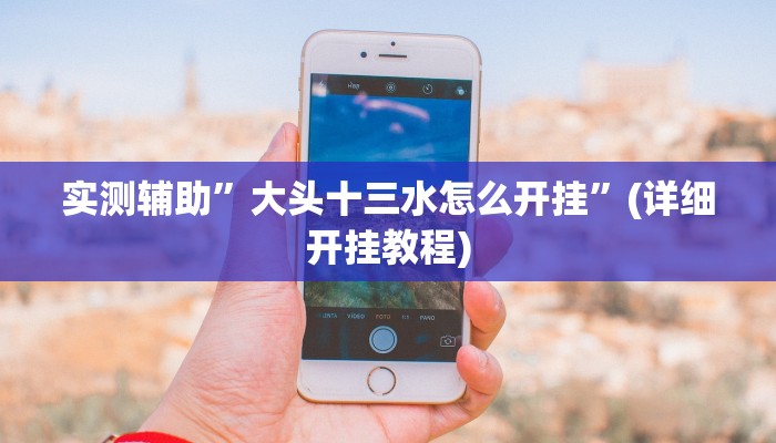 实测辅助”大头十三水怎么开挂”(详细开挂教程)