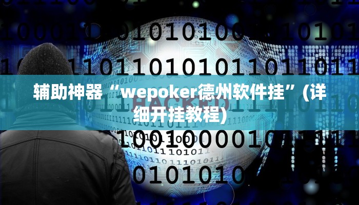 辅助神器“wepoker德州软件挂”(详细开挂教程)
