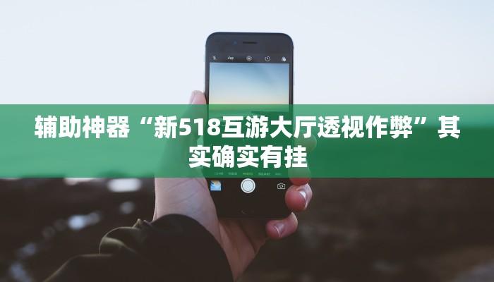 辅助神器“新518互游大厅透视作弊”其实确实有挂